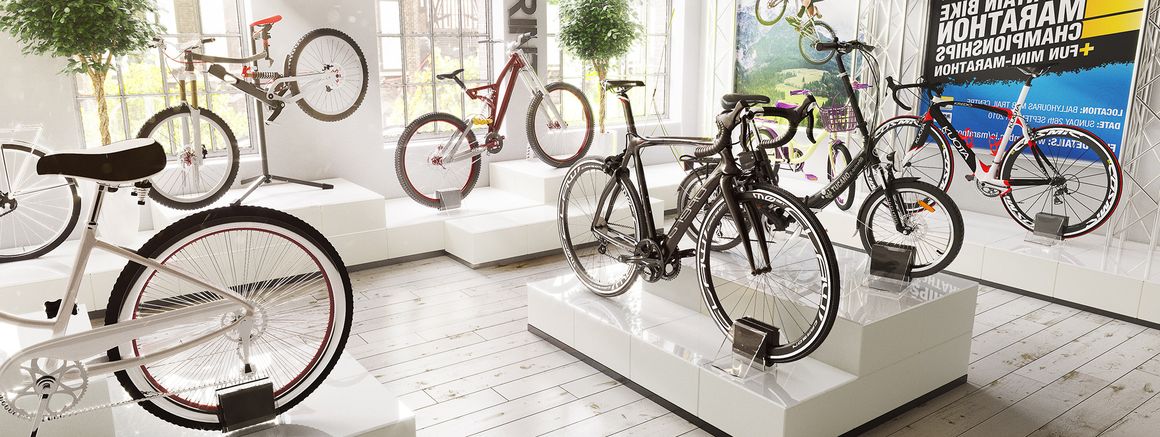 Bicycle presentation of goods at the Point of Sale