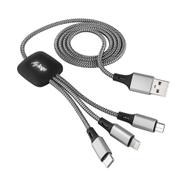 Metmaxx® USB кабел с различни накрайници "Chargemaster BusinessClass"