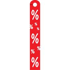 Таванна окачалка „Знак за процент“, от твърд PVC