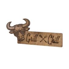 Дървена табела Madera „Grill & Chill“