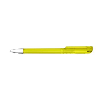 Химикалка „UP“ с прозрачен корпус и хромиран връх