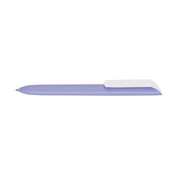 Химикалка "Vane" с гумиран корпус и бяла щипка