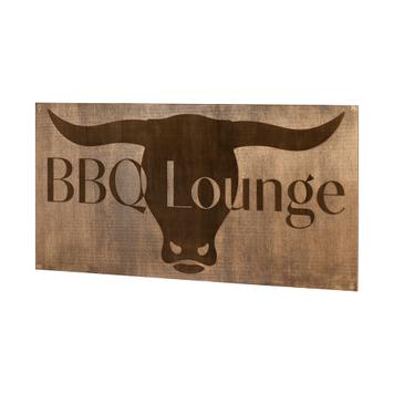 Дървена табела Madera „BBQ Lounge“