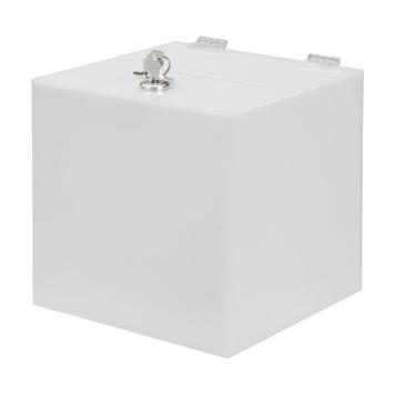 Лотарийна кутия - урна -  кутия за томболи от непрозрачен плексиглас