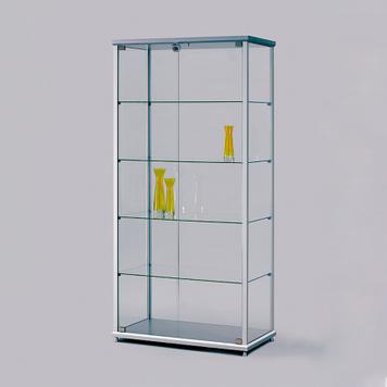 Изложбена витрина от закалено стъкло