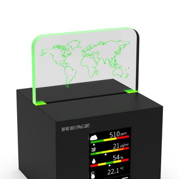 Измервател на качеството на въздуха "Air2Color PRO" със светлинен сигнал за CO2