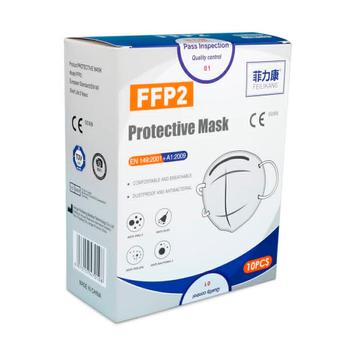 Защитна маска за лице FFP2, опаковка от 10 броя