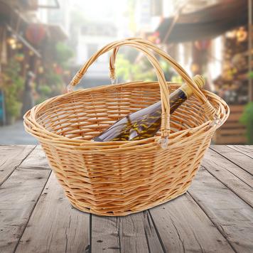 Плетена пазарска кошница от твърда върба "Nature"