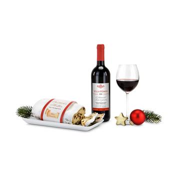Подаръчен комплект "Червено вино и щолен"