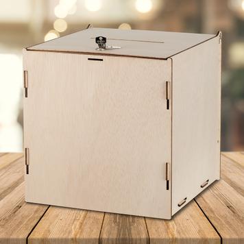 Дървена лотарийна кутия за томболи