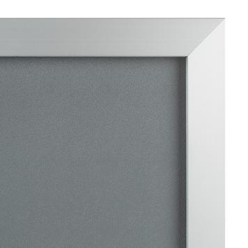 Снап рамка “Straight”, 32 мм профил, сребрист