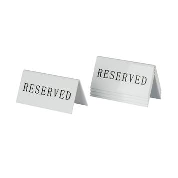 Табелка "Reserved" за ресторантски маси