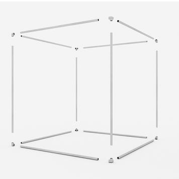 Сглобяеми рамки за банери Alu Budget 42 „Cube“
