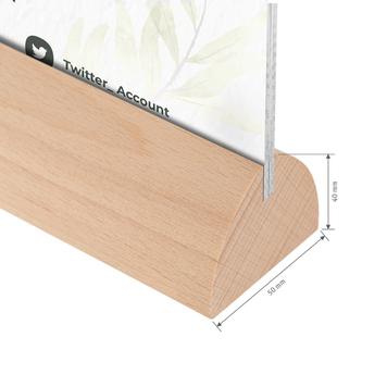 Дървена поставка за меню "Beech" в стандартни размери