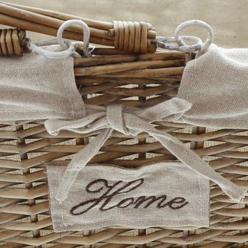 Плетена пазарска кошница "Home"